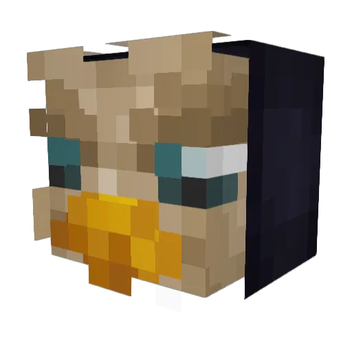 Eagle_X Minecraft avatar head, 3D render