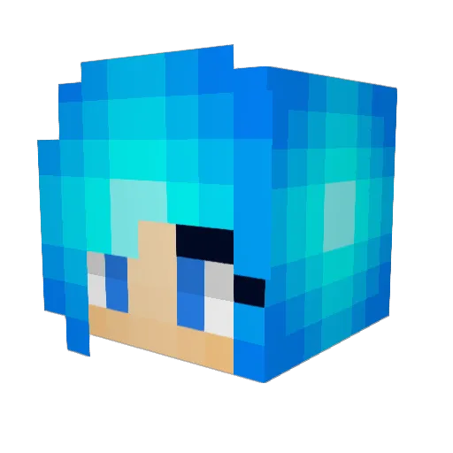 EagleeAlt10 Minecraft avatar head, 3D render
