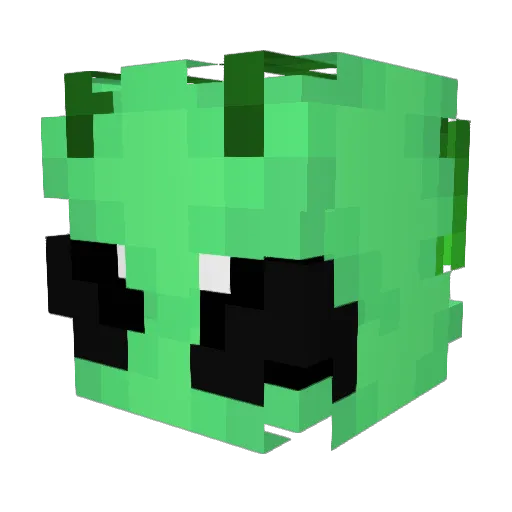 Eahlay Minecraft avatar head, 3D render