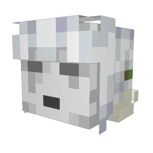 EalynnArts Minecraft avatar head, 3D render