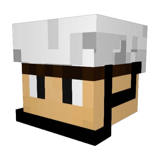 EanCoasterNerd Minecraft avatar head, 3D render