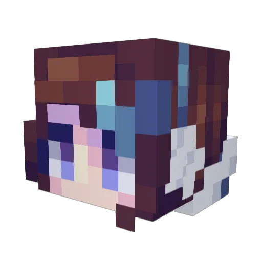 Eannroth Minecraft avatar head, 3D render