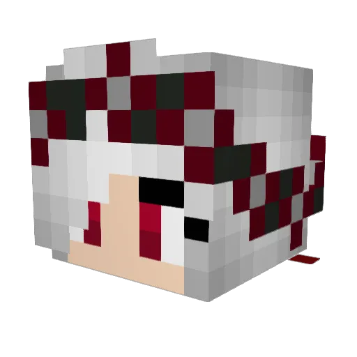 Eapel Minecraft avatar head, 3D render