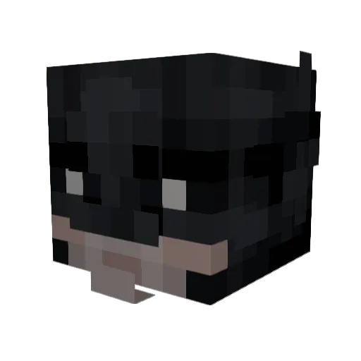 Eaqlc Minecraft avatar head, 3D render