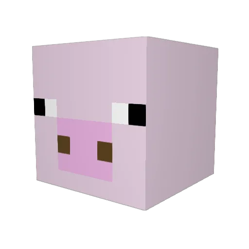 EarJordan Minecraft avatar head, 3D render