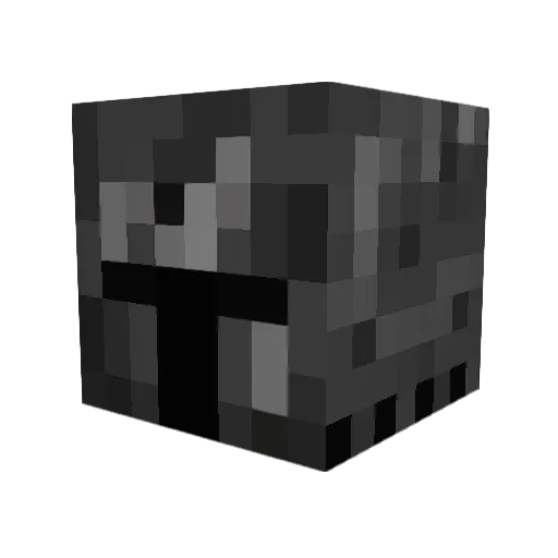 Earhead Minecraft avatar head, 3D render