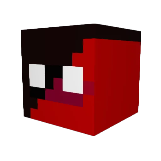 EarlCalvin Minecraft avatar head, 3D render