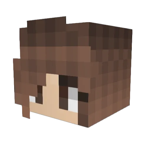 EarlNosyGarlic Minecraft avatar head, 3D render