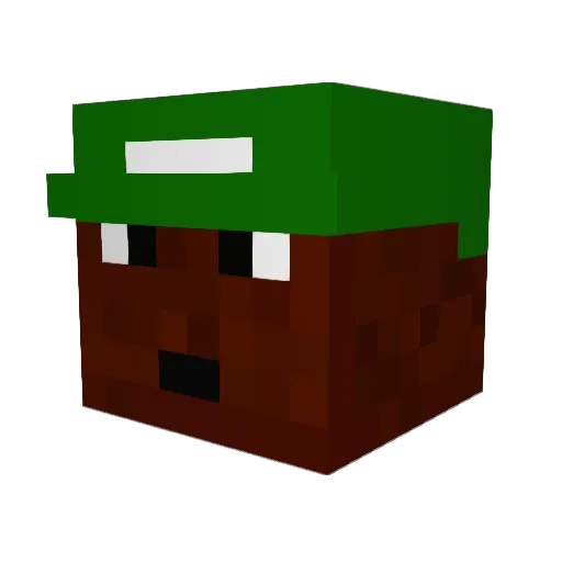 Earl_Odd Minecraft avatar head, 3D render