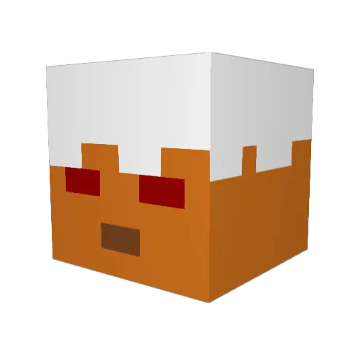 EarliestOcean Minecraft avatar head, 3D render