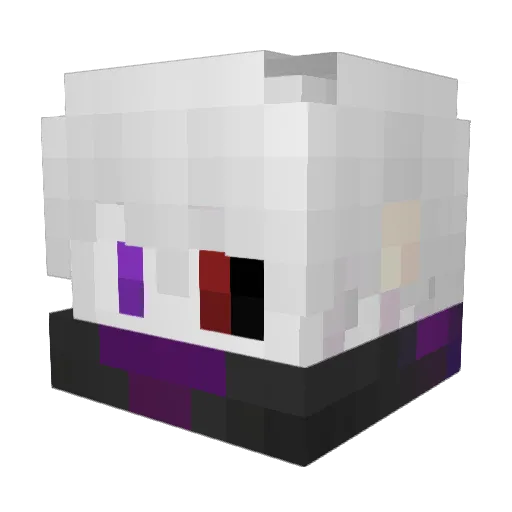 EarlyBack Minecraft avatar head, 3D render