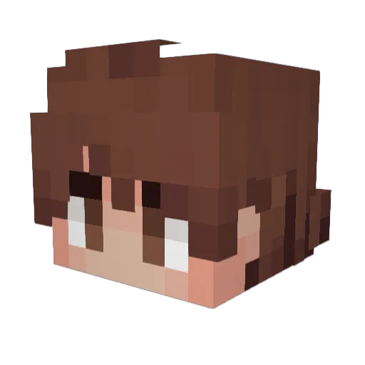 EarlyExit Minecraft avatar head, 3D render