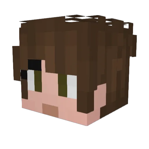 EarlySpecky Minecraft avatar head, 3D render