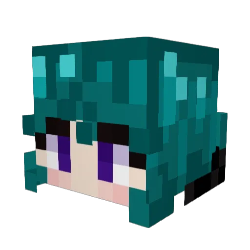 EarlyWurly Minecraft avatar head, 3D render