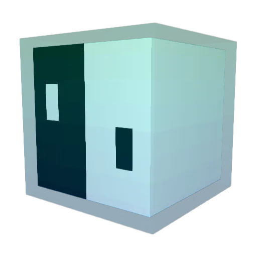 EarlyZ Minecraft avatar head, 3D render