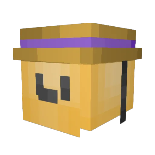 EarningMyEars Minecraft avatar head, 3D render
