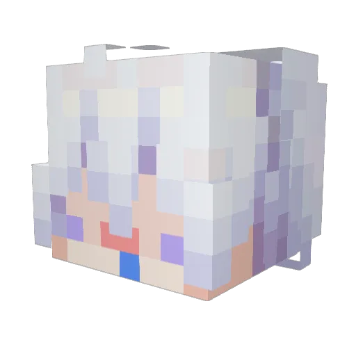 Earp_qaq Minecraft avatar head, 3D render