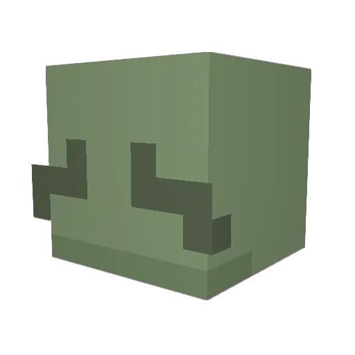 Earthbubble_ Minecraft avatar head, 3D render