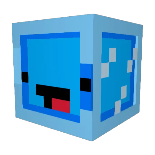 Earthed Minecraft avatar head, 3D render