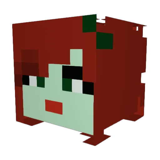 EarthedVine22 Minecraft avatar head, 3D render