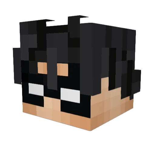 Earthio Minecraft avatar head, 3D render
