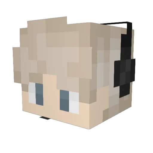 EasJax1 Minecraft avatar head, 3D render