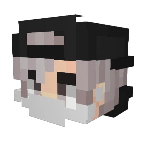Eased__ Minecraft avatar head, 3D render