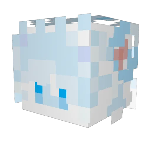 Easeplume Minecraft avatar head, 3D render