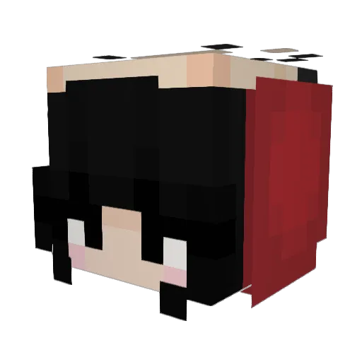 Easha Minecraft avatar head, 3D render
