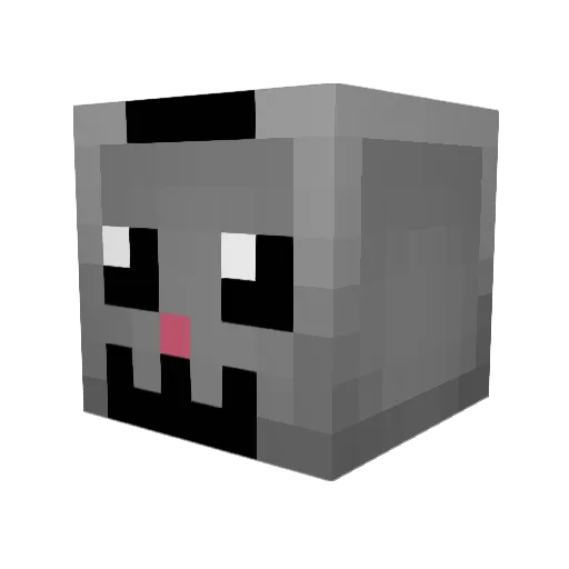 Easi Minecraft avatar head, 3D render