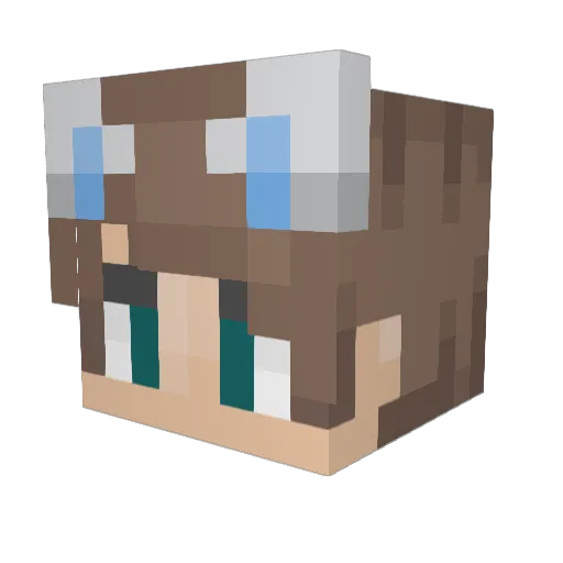 Easinn Minecraft avatar head, 3D render