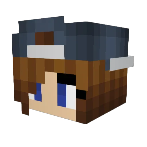 Easohik Minecraft avatar head, 3D render