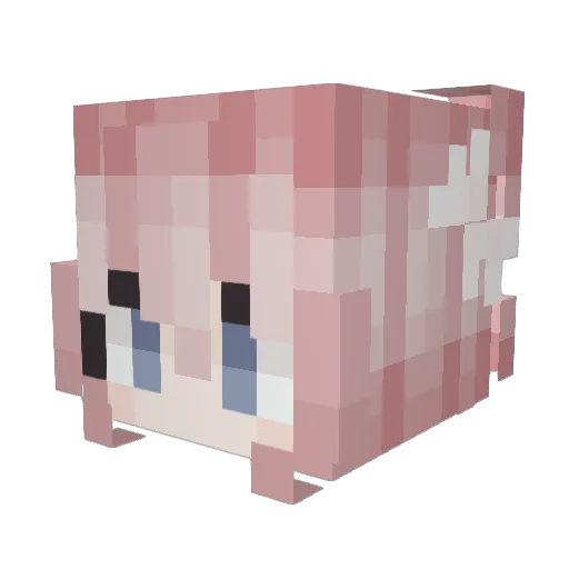 EasonHo Minecraft avatar head, 3D render