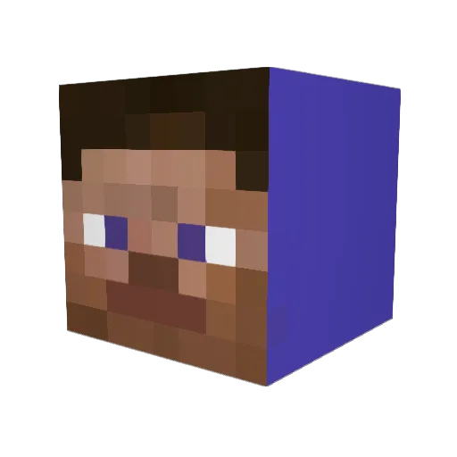 EasonZZ Minecraft avatar head, 3D render