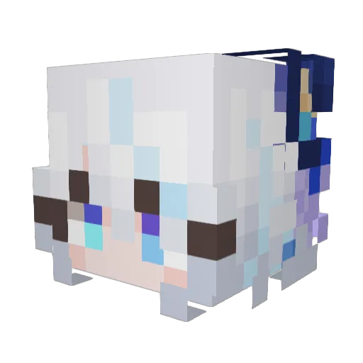 Easonshygo Minecraft avatar head, 3D render