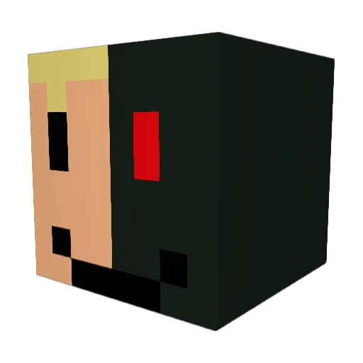 EastBeastMac Minecraft avatar head, 3D render