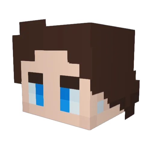 EastCoastJack Minecraft avatar head, 3D render