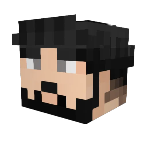 EastNQ1 Minecraft avatar head, 3D render