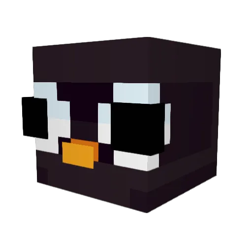 EastPenguin8544 Minecraft avatar head, 3D render