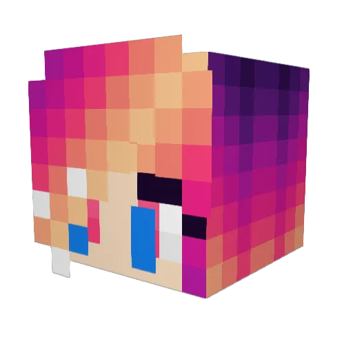 Easter742 Minecraft avatar head, 3D render