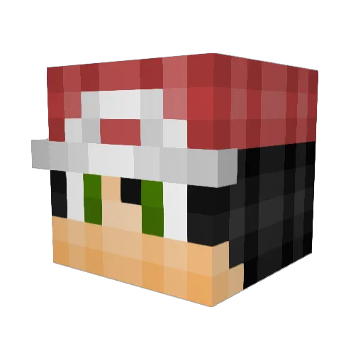 EasterIDM Minecraft avatar head, 3D render
