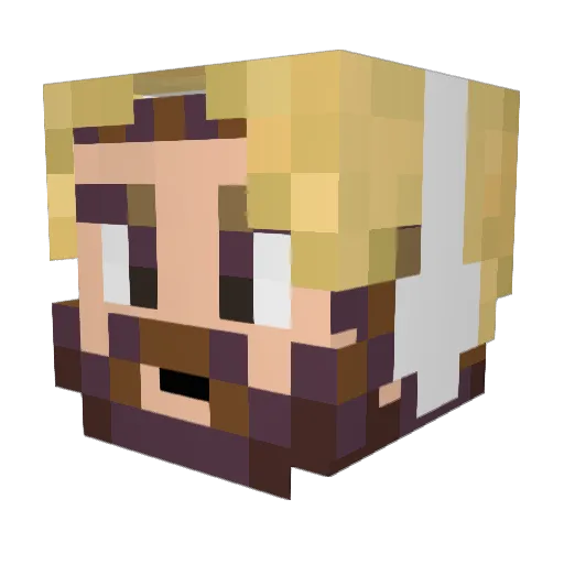 EasterlySky Minecraft avatar head, 3D render