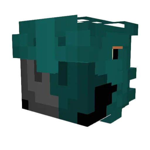 EasternDragon Minecraft avatar head, 3D render