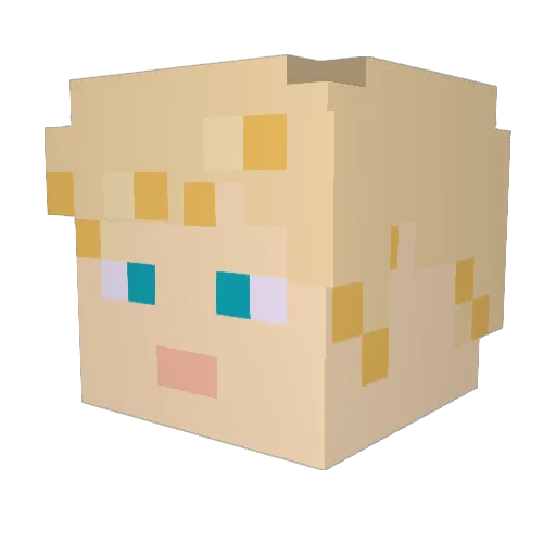 Eastonian256 Minecraft avatar head, 3D render