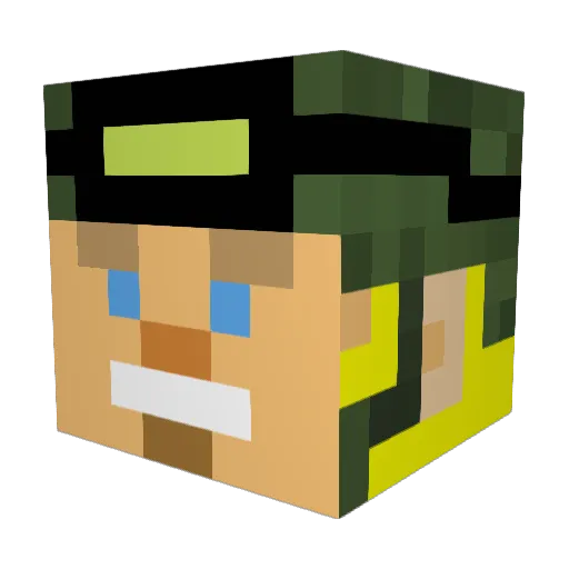 Easx64 Minecraft avatar head, 3D render