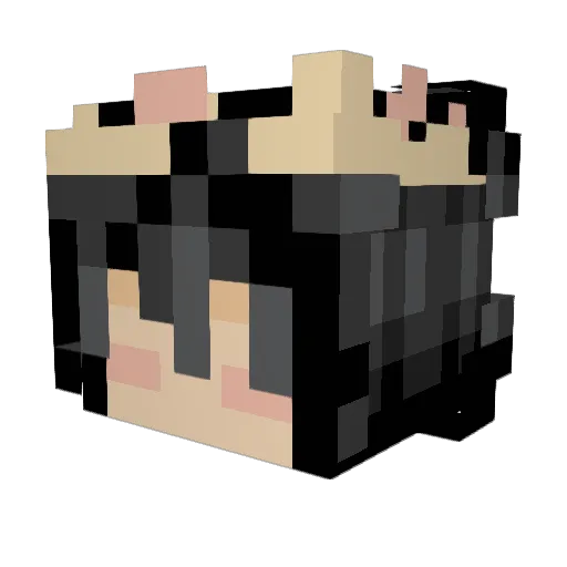EasyChesse Minecraft avatar head, 3D render