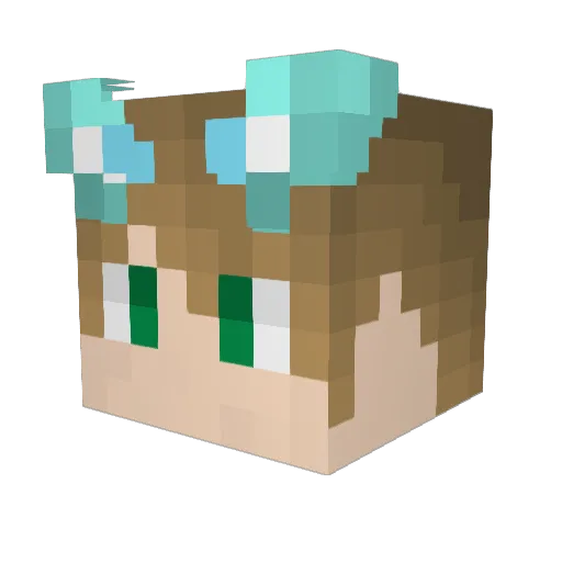 EasyFrost_ Minecraft avatar head, 3D render