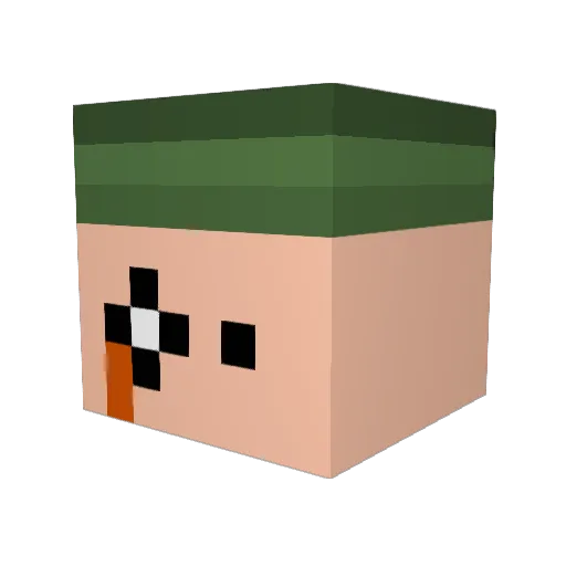 EasyJesus Minecraft avatar head, 3D render