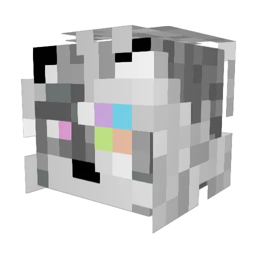 EasyNoDiff Minecraft avatar head, 3D render