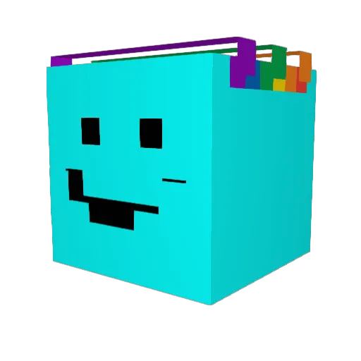 EasySl1w Minecraft avatar head, 3D render